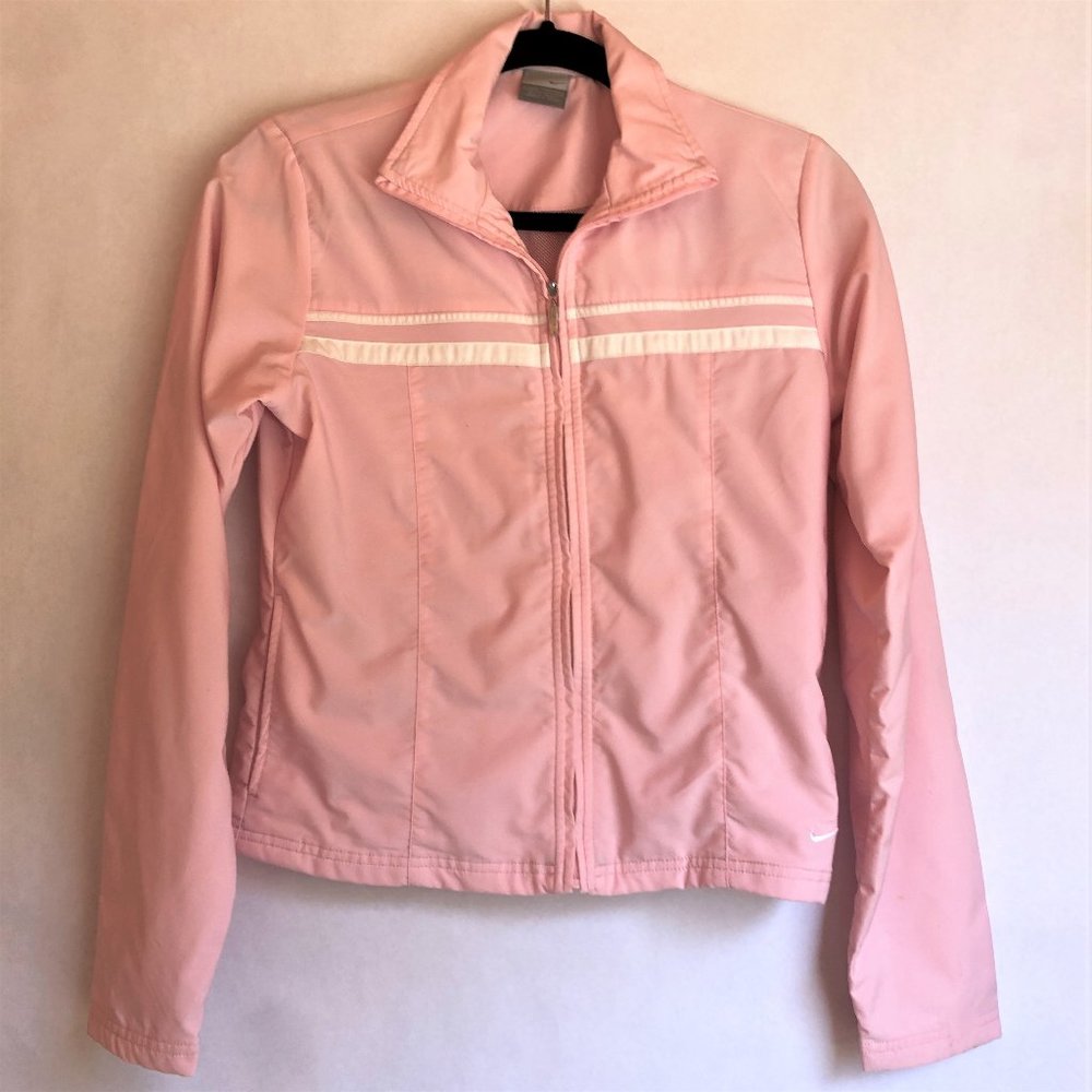 Light Baby Pink Adidas Windbreaker Zip Up Jacket